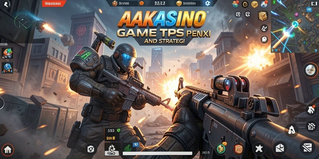 Screenshot AAKASINO yang menampilkan aksi pertarungan TPS yang mendebarkan.