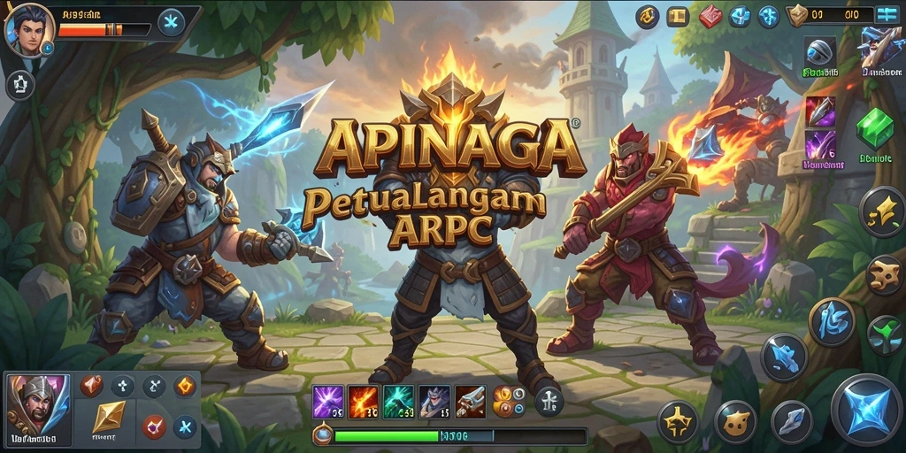 Tampilan permainan ARPG yang menakjubkan dan penuh aksi.