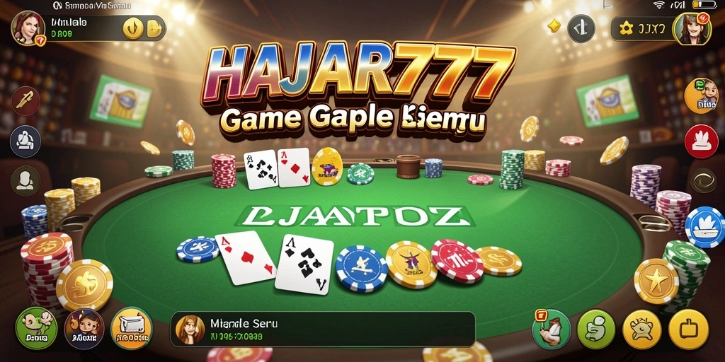 Screenshot <strong>HAJAR777</strong> menampilkan keseruan bermain Gaple secara multiplayer.
