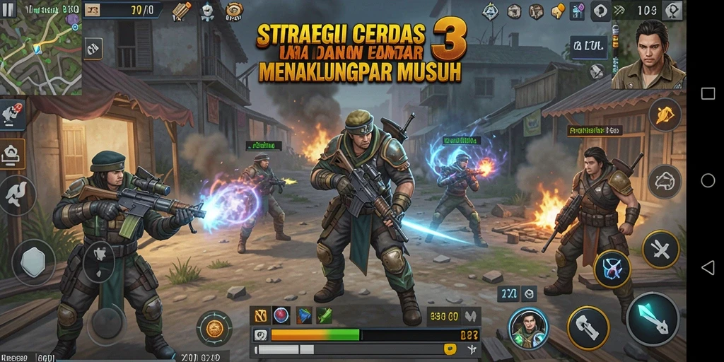 Tangkapan layar gameplay yang menunjukkan pertarungan strategis di HO3.