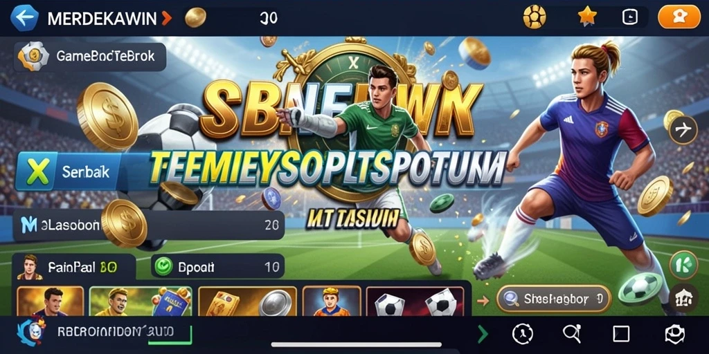 Tampilan screenshot gameplay aplikasi input taruhan Sportsbook.
