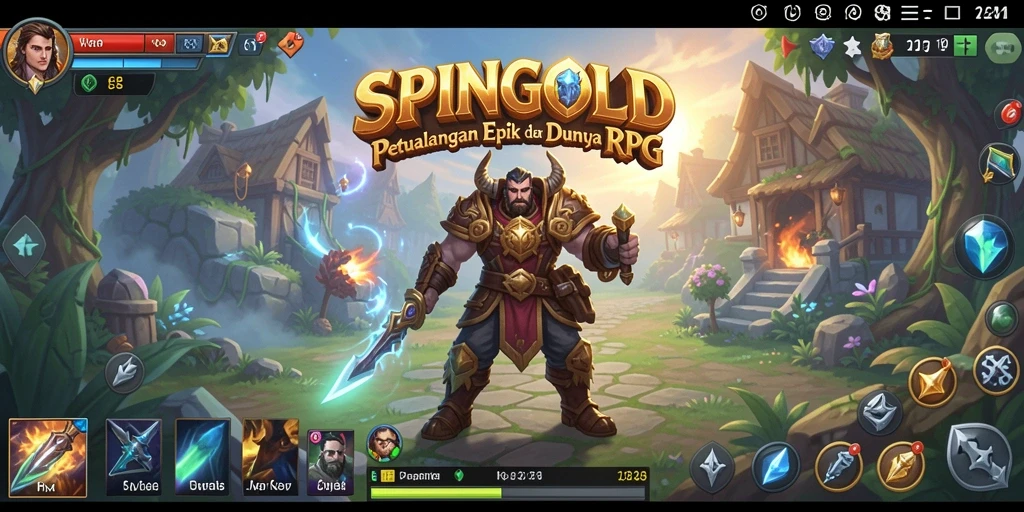 Tampilan gameplay SPINGOLD yang menegangkan dan penuh strategi.