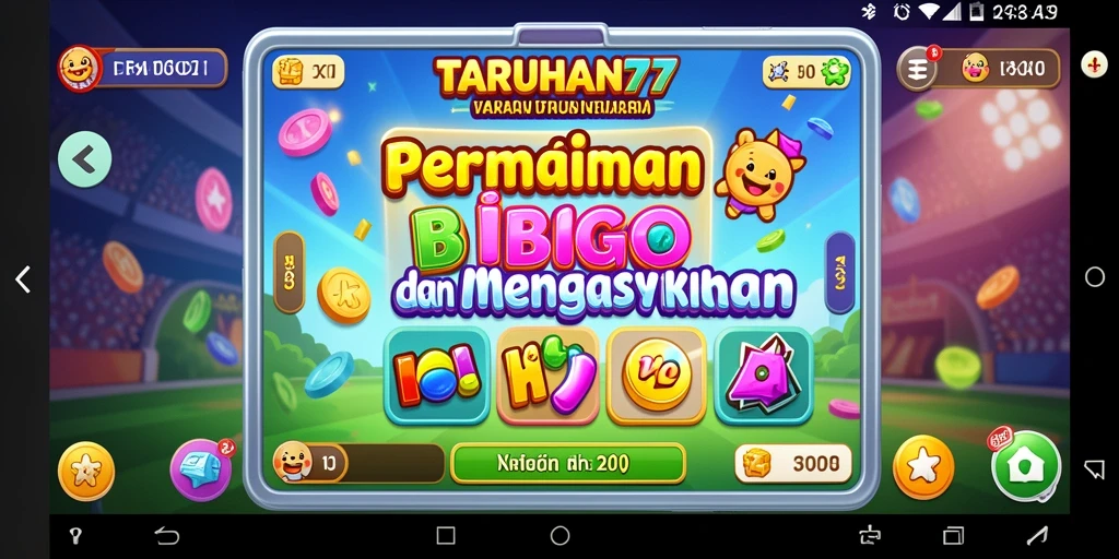 Screenshot TARUHAN77 menampilkan gameplay Bingo yang seru dan interaktif.