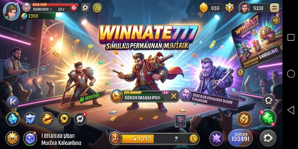 Tampilan interaksi gameplay yang menarik di WINRATE777.
